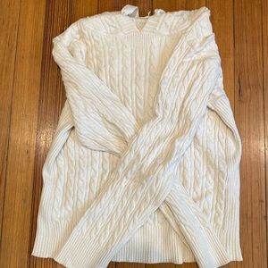 White sweater with hood